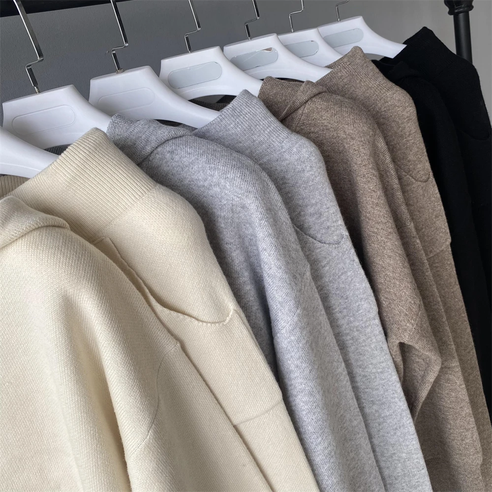 Spring Autumn Wholesale Fashion Ladies Wool Knitted Sweater And Pant Set Custom Knitted 2 Pieces Sweater Set Women