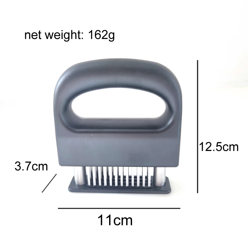 Meat Tenderizer W/T 48 Stainless Steel Ultra Sharp Needle Blades for Tenderizing Poultry Beef Pork Turkey Fish  Marinade BBQ