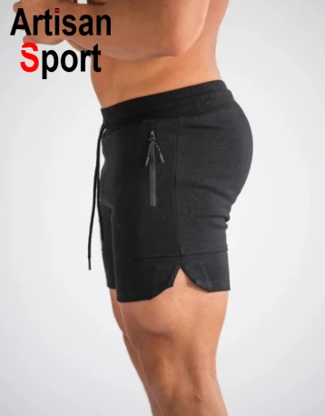 
Design your gym wear fitness sets Summer shorts men cotton Embroidery Print customer logo Short Pants Male Beach Knee Length 
