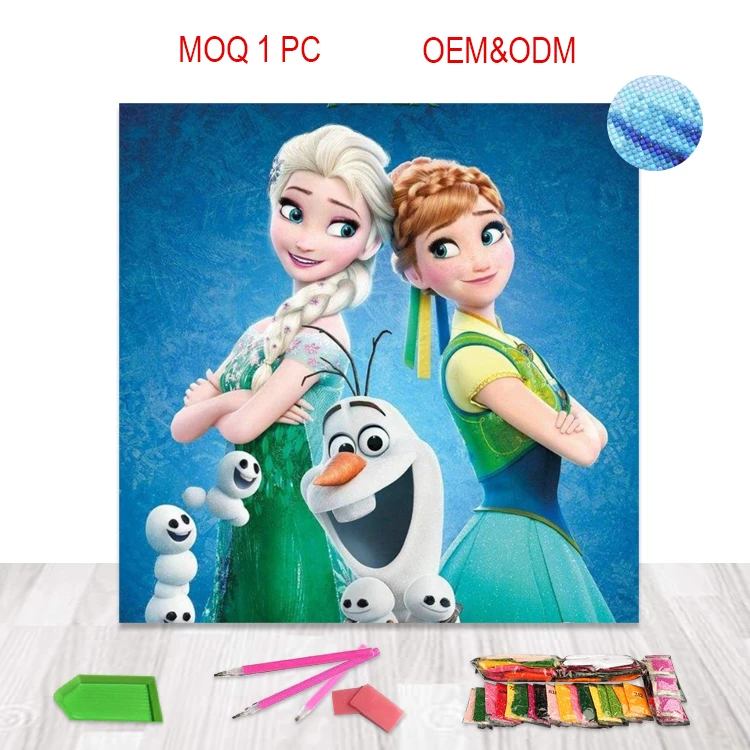 
High standard 3D diamond painting made in China for children cartoon design waterproof environmental protection 