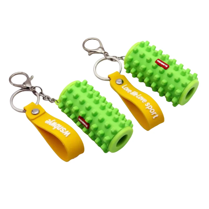 foam shaft electric foam roller stick massage Anime DIY Llaveros custom  2in1 foam roller machine business design Keychain