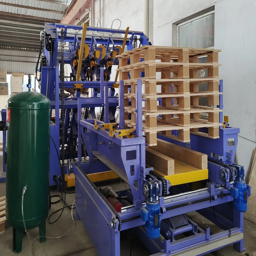 Automatic EU Pallet Nailing Machine Stringer Customizable Pneumatic Nailer with OEM Support