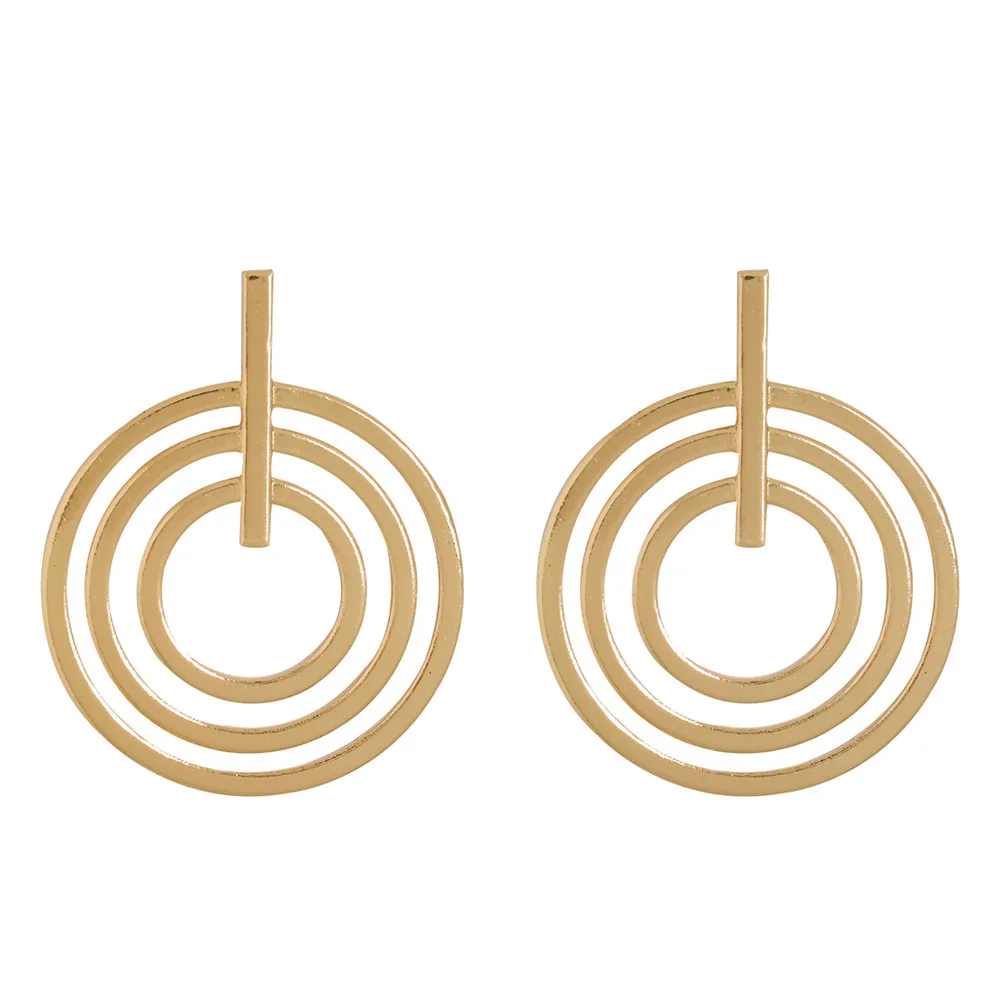 2020 новая модель, широкие полукруглые серьги-кольца из цинкового сплава для женщин