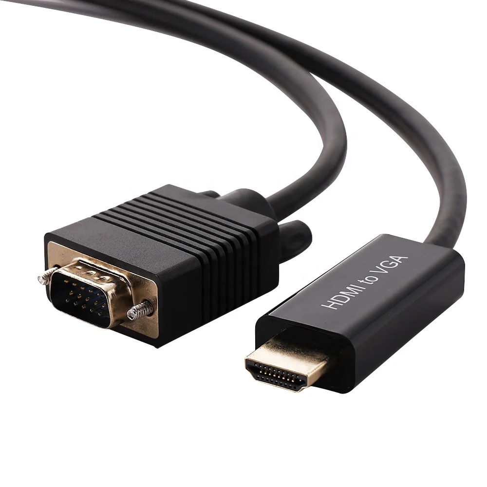  Кабель-преобразователь HDMI-VGA штекер-штекер поддержка 3D 1080p 60 Гц 2