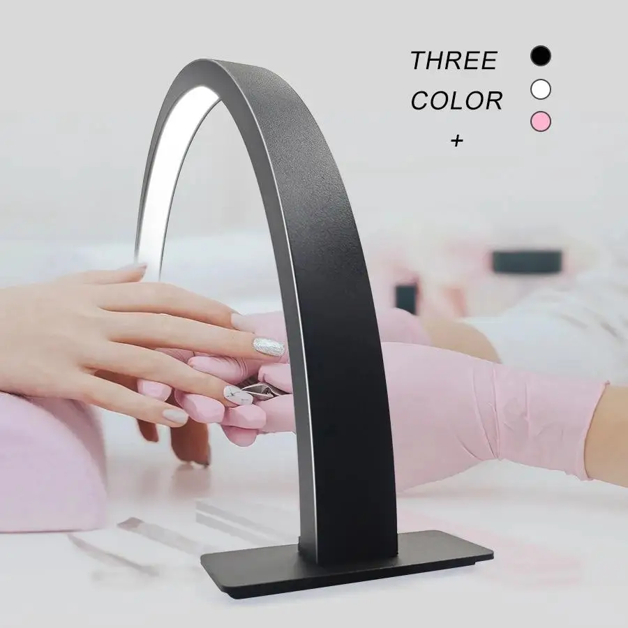 Large Size Electric Half Moon Nail Lamp Table Light 45W Stepless Adjustment UV LED Lamp Salon Nail Tattoo Beauty Equipment
