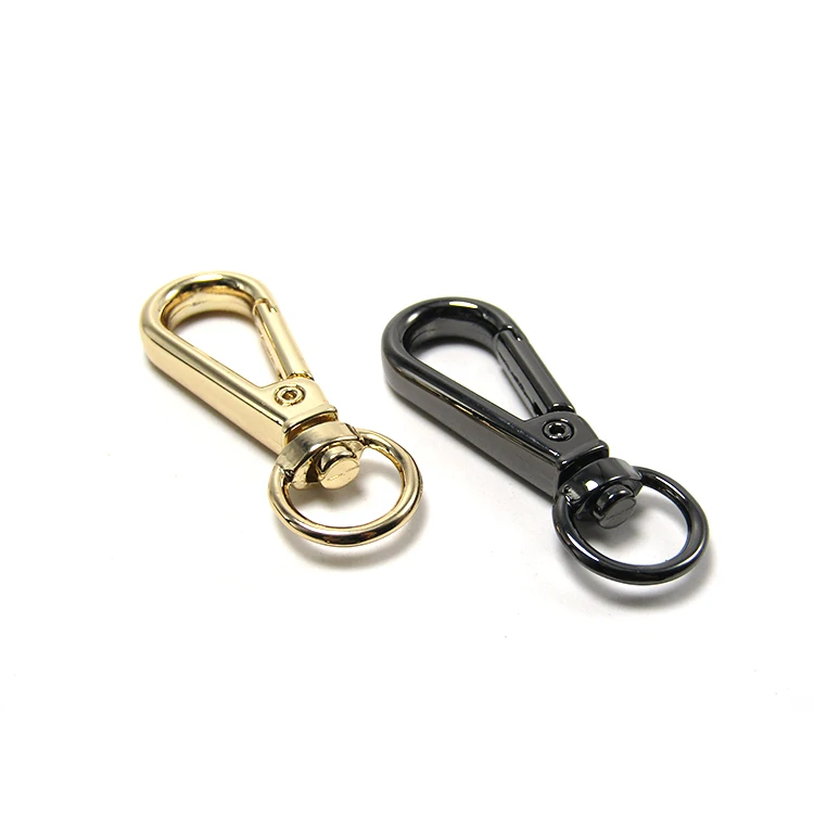 Gunmetal Snap Hooks Metal Gold Plate Zinc Alloy Round Dog Hook Metal Dog Snap Hook