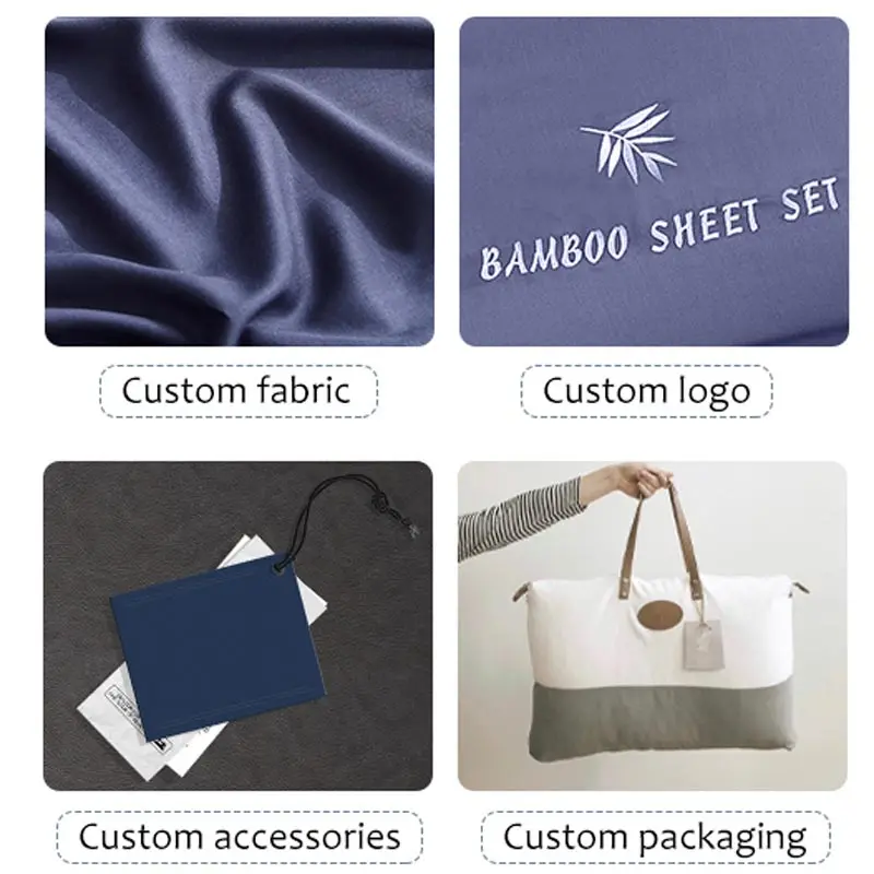 Оптовая продажа гостиничный органический бамбуковый Комплект постельного белья королевского размера с 3D летним покрытием