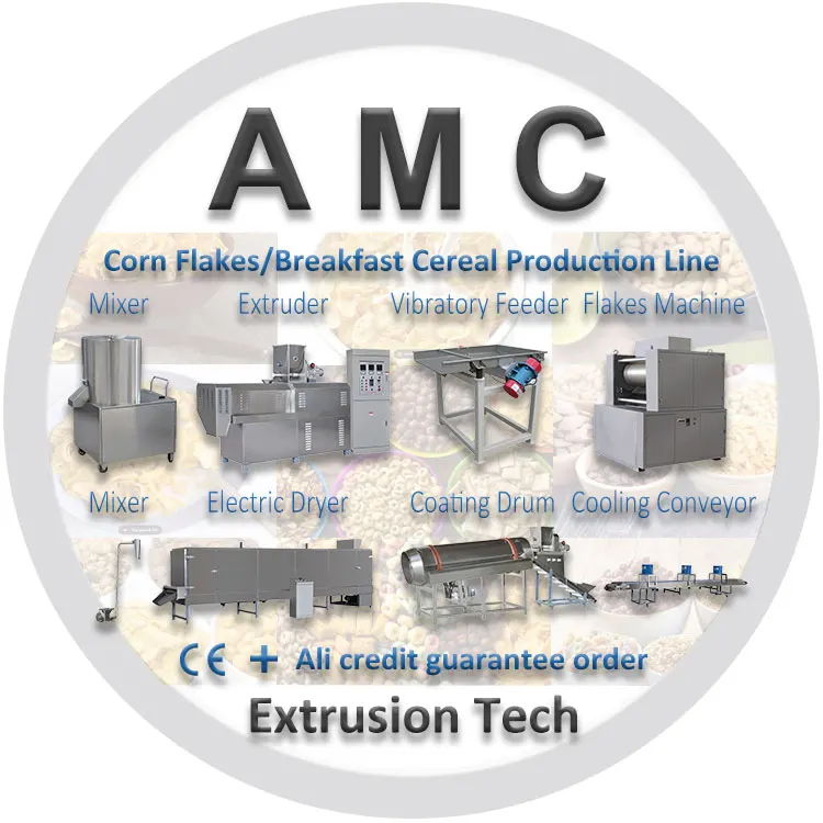 Americhi cereals breakfast machines + corn flakes machine manufacturers + corn flakes production equipment machines