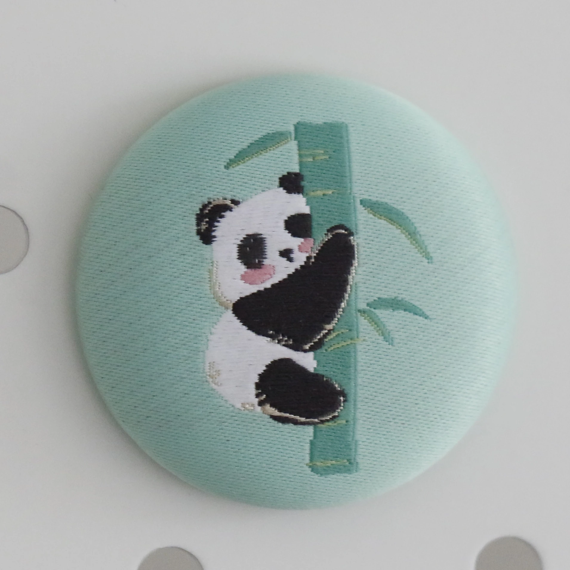 Silk Panda  Embroidered Novelty Magnet for Chinese New Year  wedding decoration Silk embroidered novelty magnet