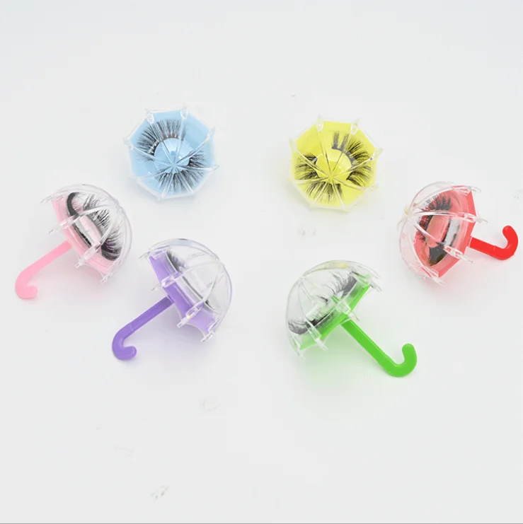 
New trend wholesale 3d mink eyelash packaging custom umbrella boxes 