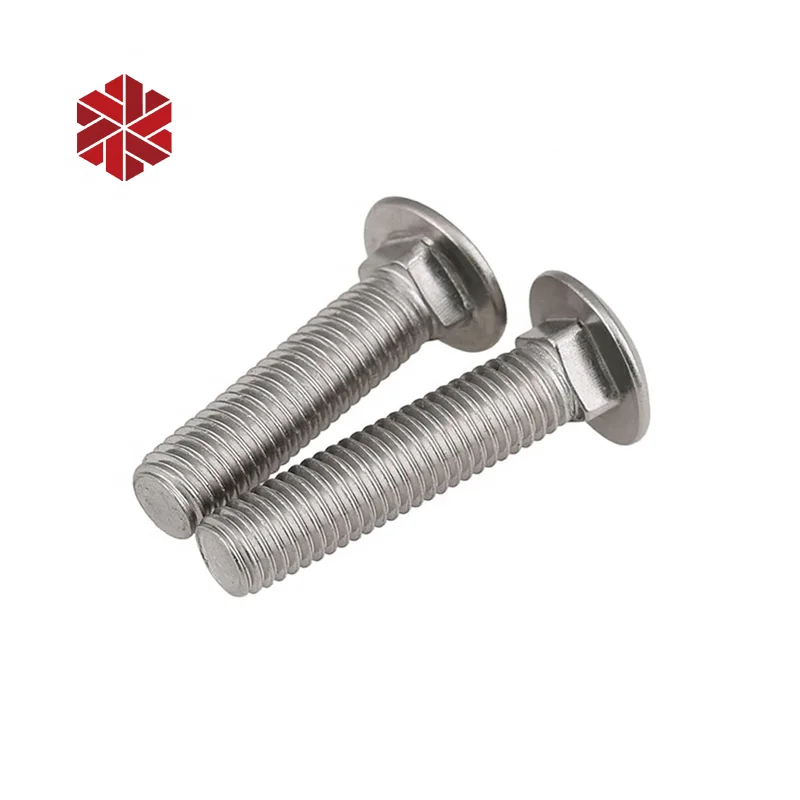 M4 flat head carriages bolt square neck