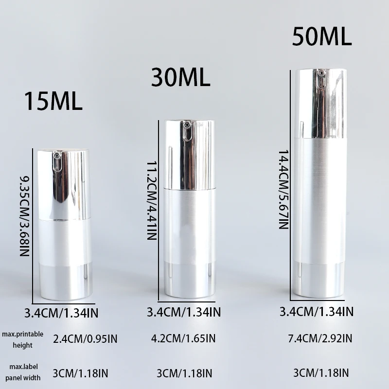 Vacuum Bottle Lotion Dispenser Travel Cosmetic Packaging Dispenser Bottle Small Bottle Skin Care Products