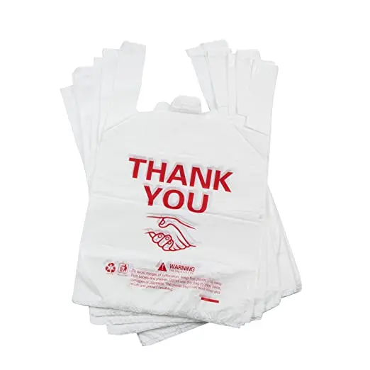 China Manufacturer for Grocery bulk Retail Store disposable Heavy Duty with handles shopping t shirt bags