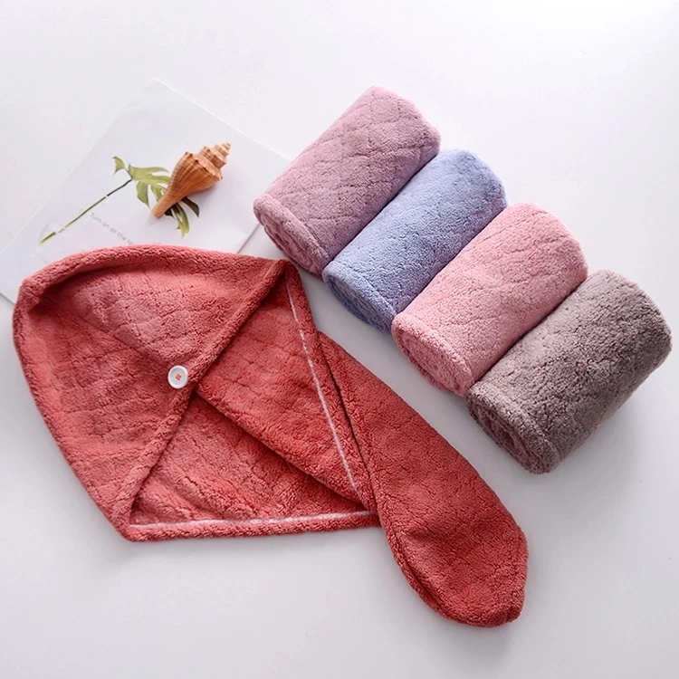 Elastic Microfiber Bath SPA Head Cap Turban Wrap Hair Dryer Towel