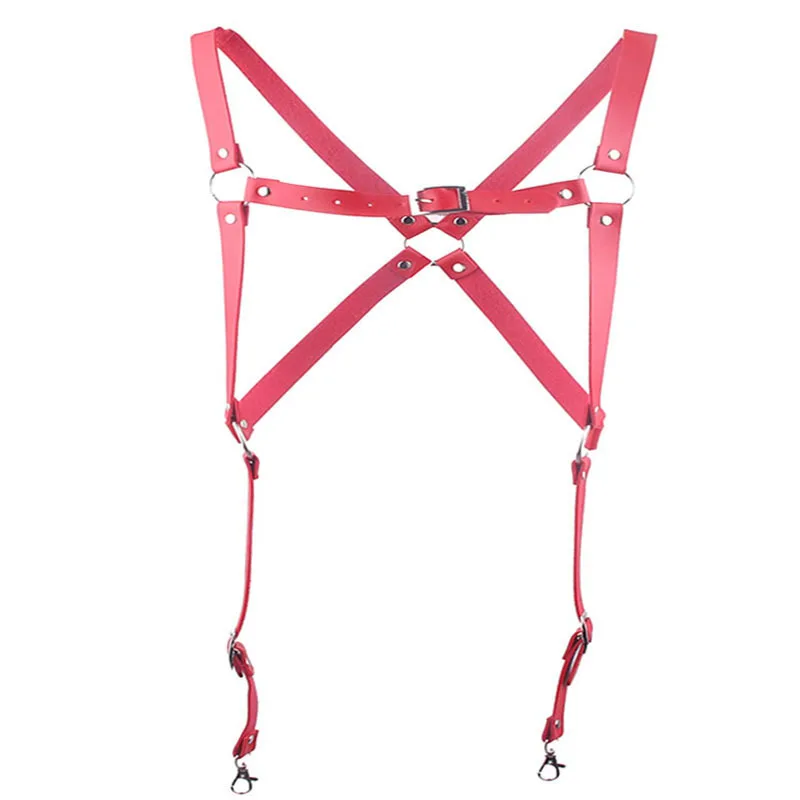 Factory direct sales Europe and the United States all-match straps cross-border hot selling punk style sexy belt suspenders