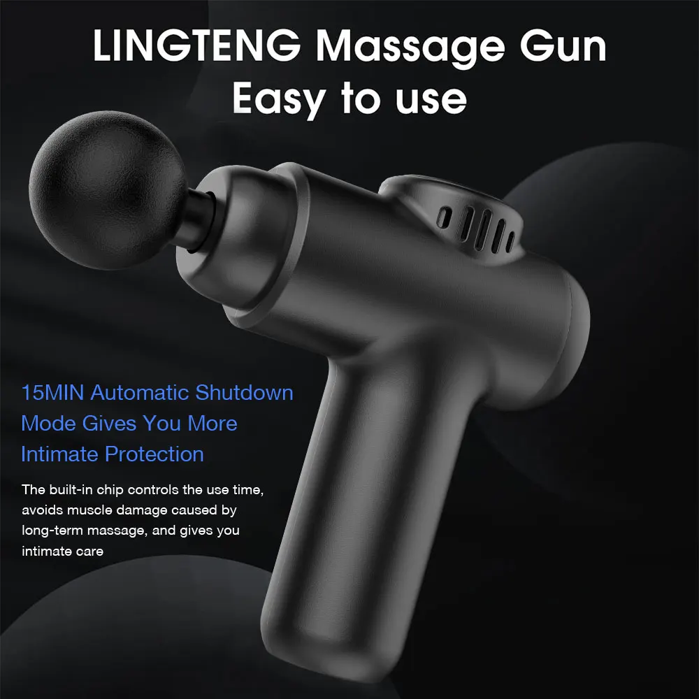 High Frequency Professional 6 Speed Deep Tissue Percussion Muscle Massager Infinity Machine Small Massage Gun