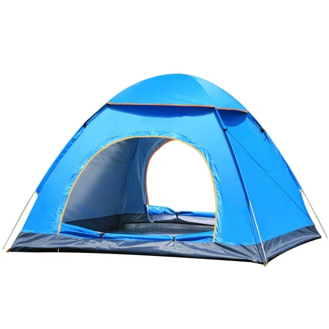 Quick Tents Yellow Portable Folding Shelter Anti-mosquito Tourist Waterproof Outdoor 4 Person Camping Tent