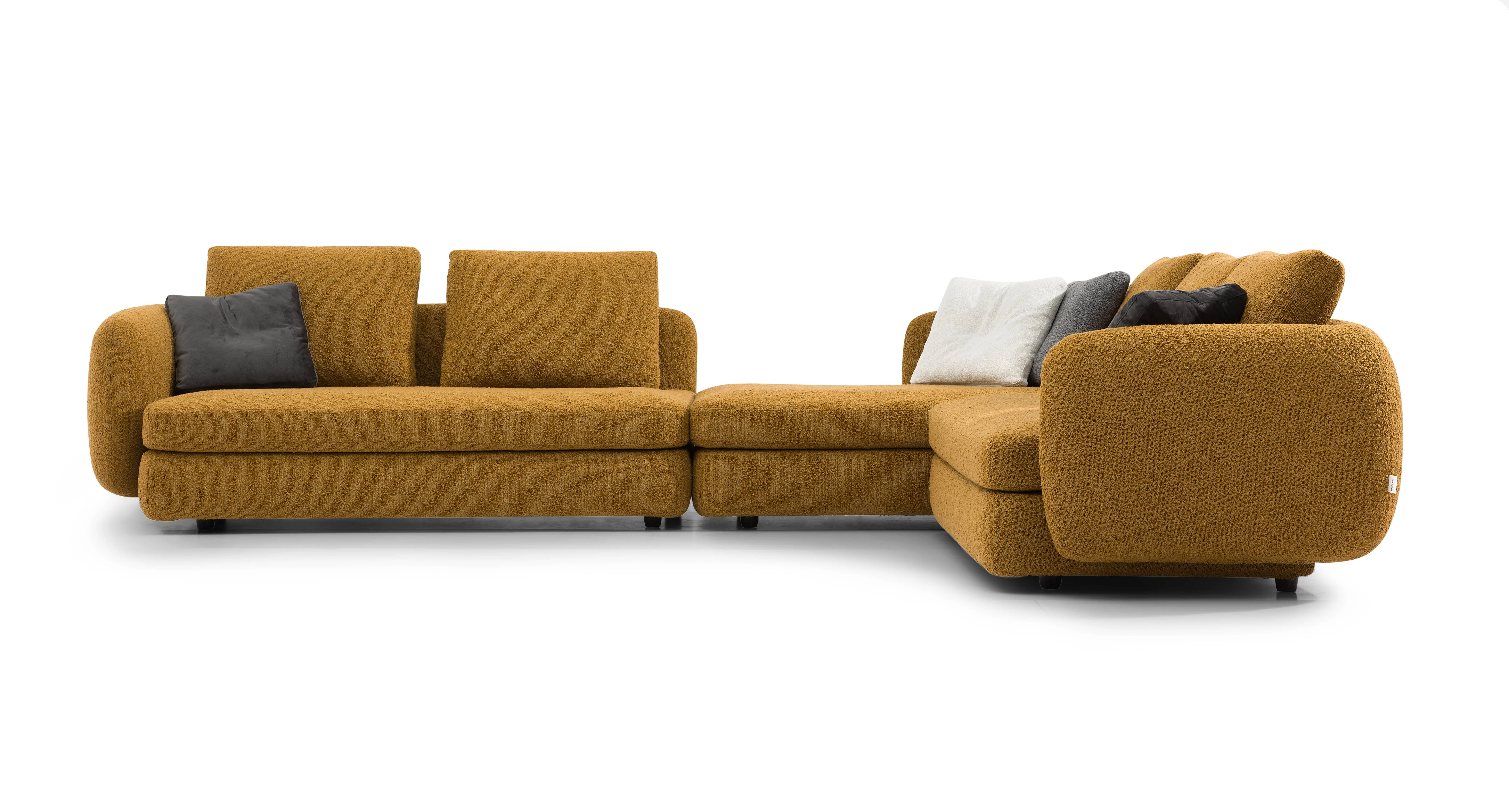 Modular Leather Soft Furniture High Quality  L Shape  Sectional  Corner Living Room Sofa