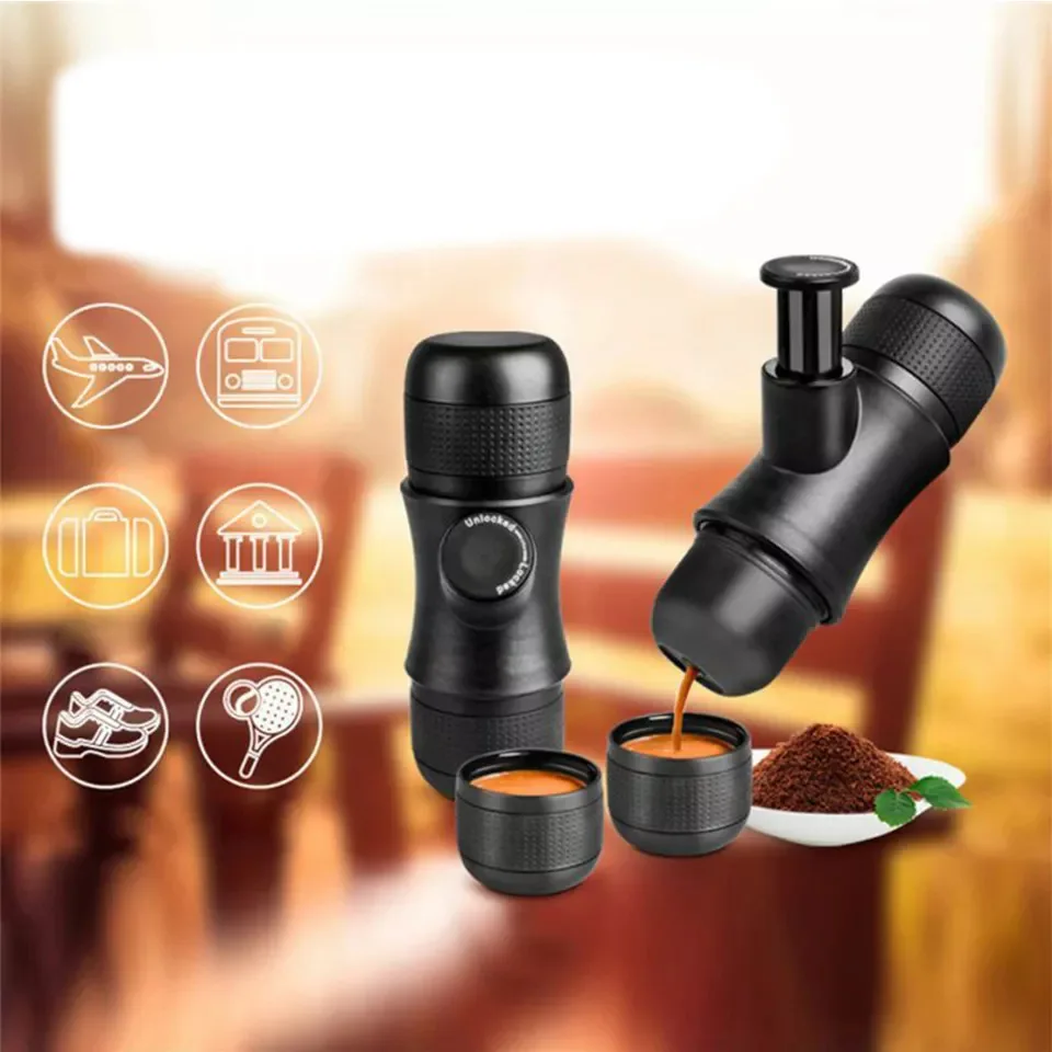 2024 Portable Manual Espresso Coffee Machine Mini capsule coffee maker car portable coffee machine espresso machine