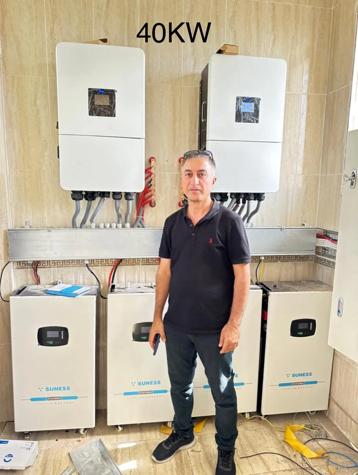 OFF GRID TV Mobile ESS 51.2V Hithium280Ah EVE280K 15KWh Solar Battery System+PACE BMS +Cable+RS232+RS485 DDP to Iraq