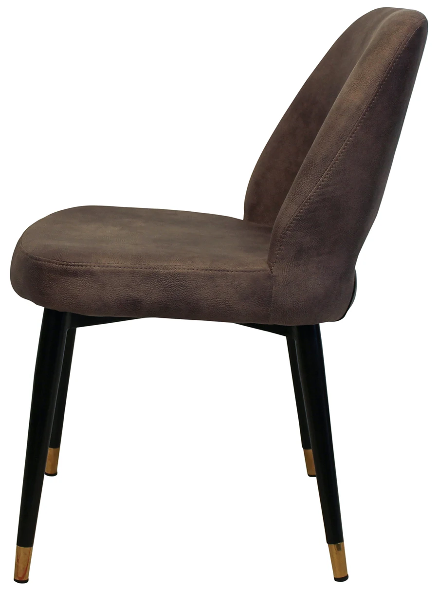 MCI Modern Design Dining Chair Metal Steel Leg Velvet Upholstered Seat and Back Armchair YT0U20