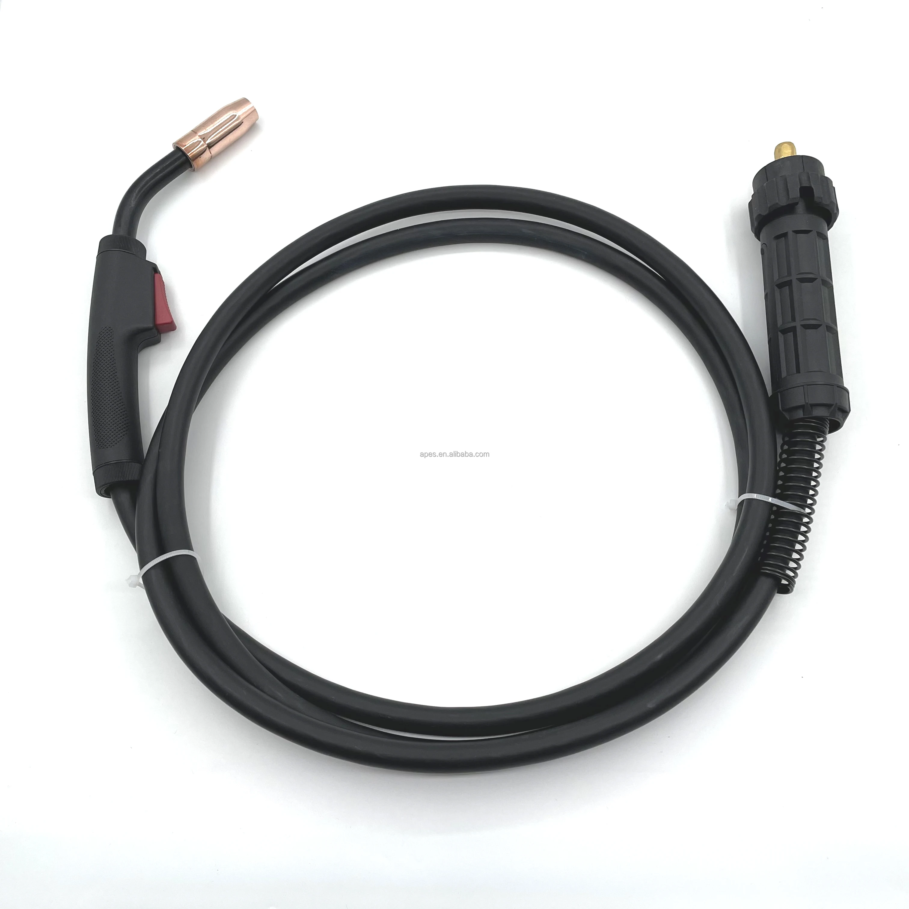 180A Carbon Dioxide Gas Shield 180Amp CO2 Euro Adaptor for Tweco Machine MIG Torch Gas Cooled Welding Gun