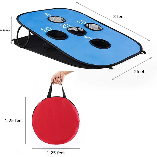 Custom 2x4ft Portable Outdoor Folding Corn Hole Game Cornhole Boards 5 Holes bean bag toss game for Parks & Backyards