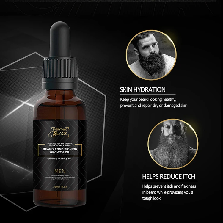 Custom logo Men Beard Growth Grooming Kit Beard Care Private Label Beard Wash Shampoo and Conditioner