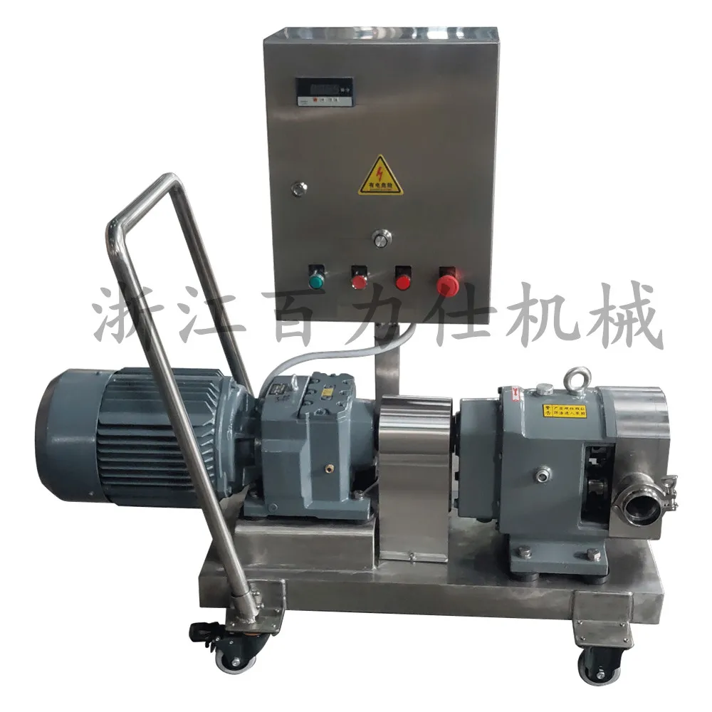 Steel Jam and Marmalade pumping and fats grease transferring equipment, syrup rotor pump, honey Rotary Lobe Pumps for sale