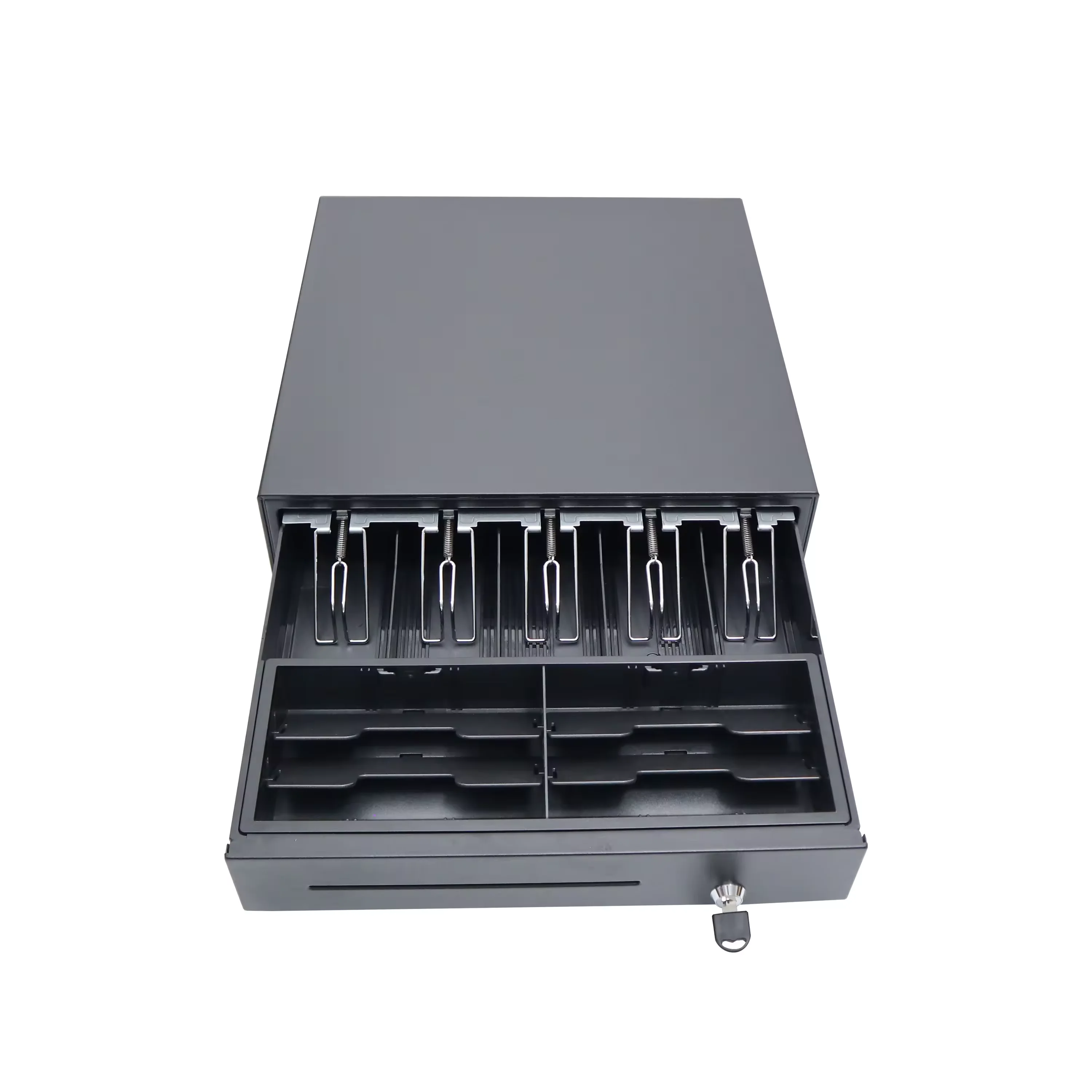 H-405C Supermarket Machine High Quality Electronic Cash Drawer with 7 or 8 Adjustable Bill Holders RJ11/RJ12 USB 3 Locks