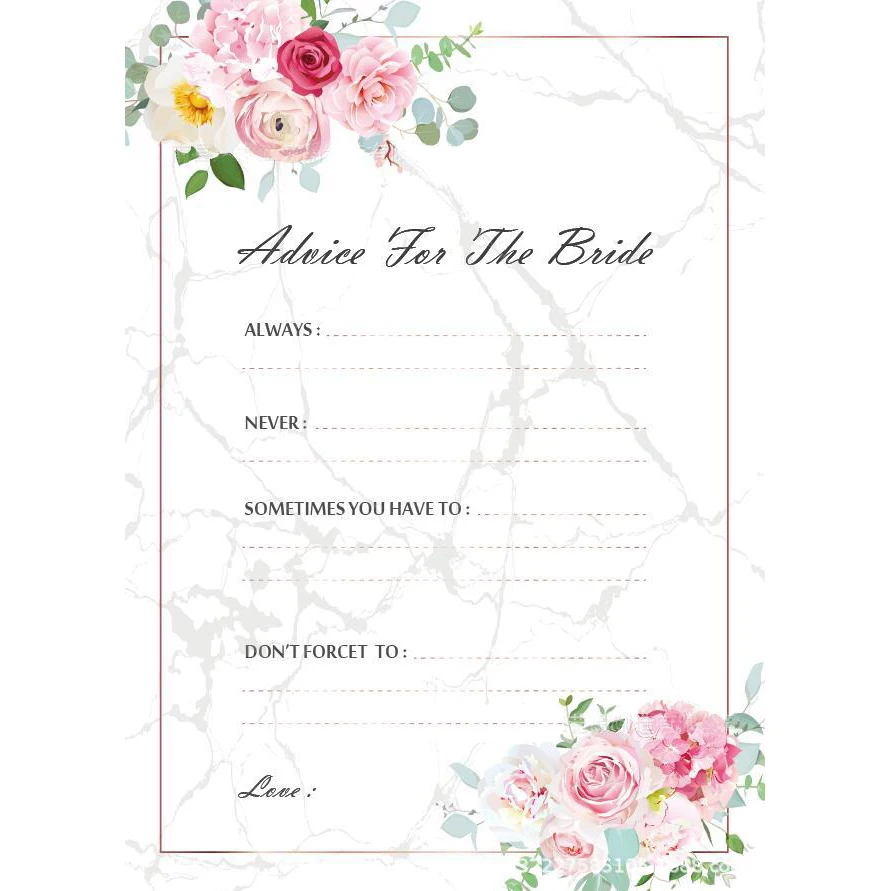 Bachelorette Party Wedding Game Accessories Card With Questions