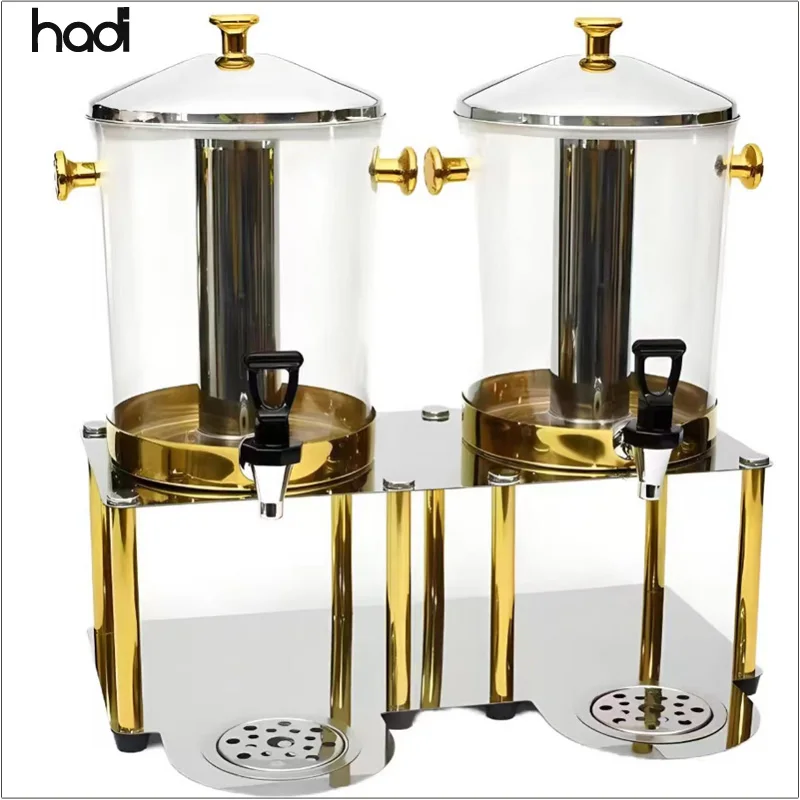 Hotel and restaurant supplies juice dispenser single tank 8l commercial beverage juice dispenser gold for wedding