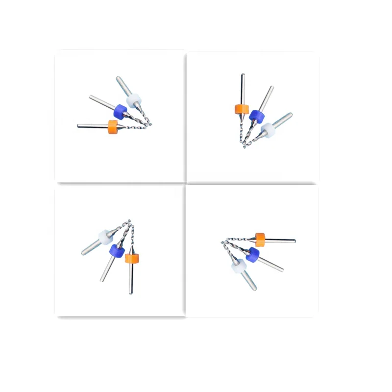 cnc machining cutting tools Wood Working tungsten carbide drilling bits set  0.10mm-6.5mm Shank  3.175mm CNC Drilling Machine
