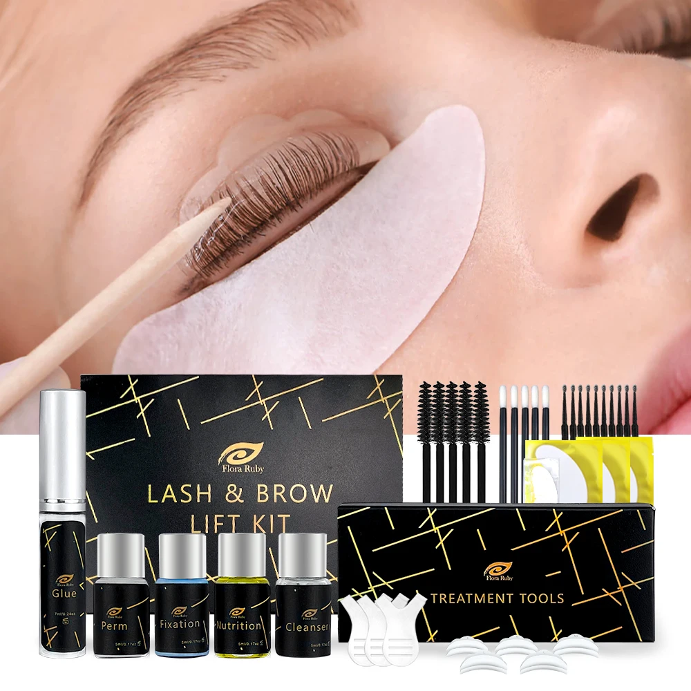 Eyebrow lamination salon salon kit oem brow lamination eyelash and lash lift kit eyebrow lift