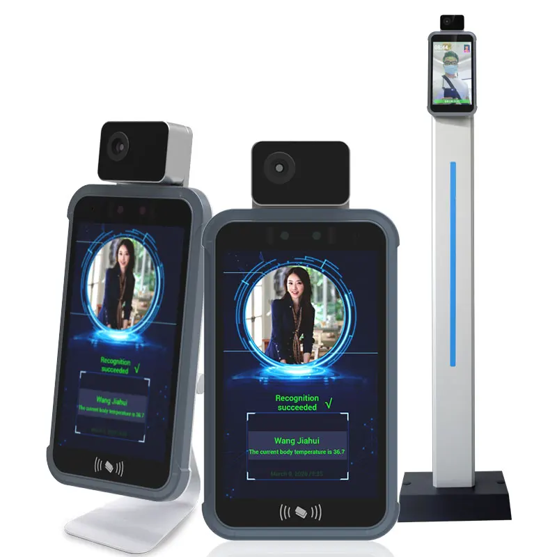 Китай производитель android распознавание лица ворота доступа системы измерения температуры машина с тепловой камерой