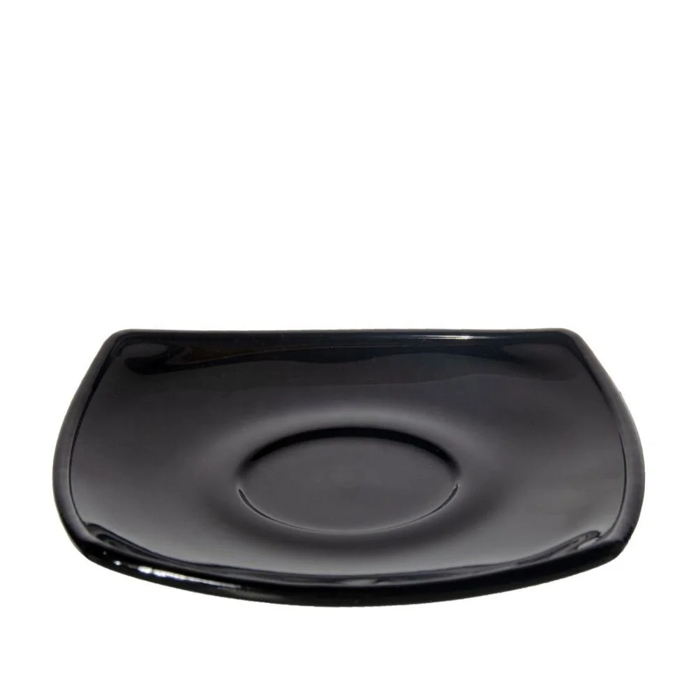 
Wholesale Newly Designed Black Glass Espresso Coffee Cups With Saucers 
