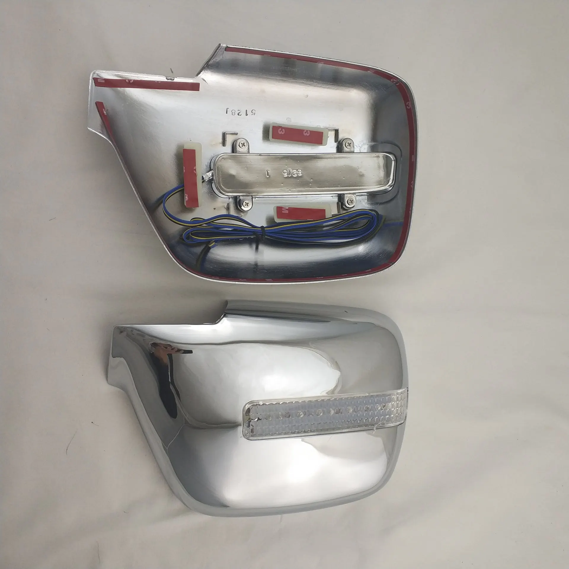 HGD For Toyota Land Cruiser Autana 4500 FJ80 1992-2008 ABS chrome Car Rearview Side Mirror Cover trim LED accessories mirror cap