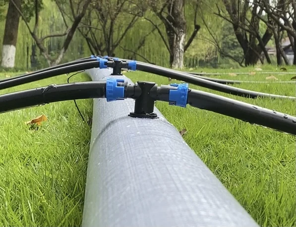 professional production of agriculture irrigation hose main pipe with water outlet installation tee joint elbow soft pipe