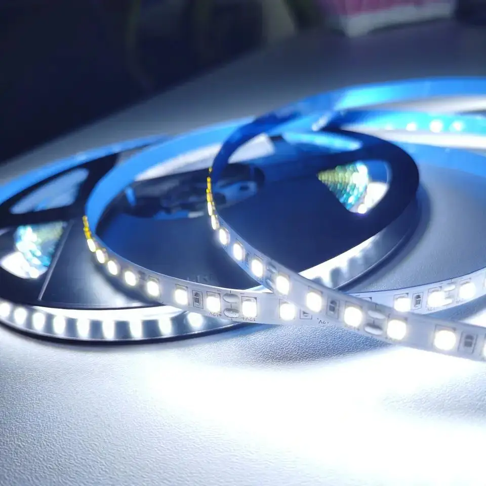 LED Tape 12V 24V SMD 2835 120LED/M 5M LED Strip Light DC 12V Tira Warm White Indoor Decor Stripe Ribbon Lighting for Show Case
