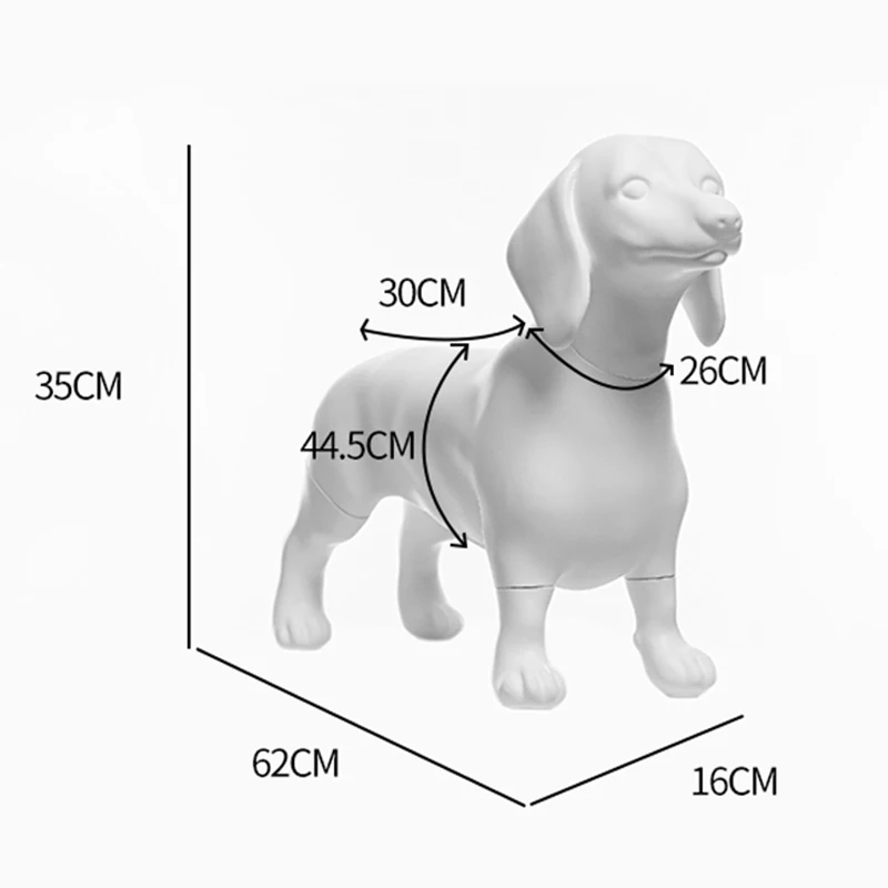 LC-W Full Body Dachshund Dog Model Pet Dog Model Educational Dog
