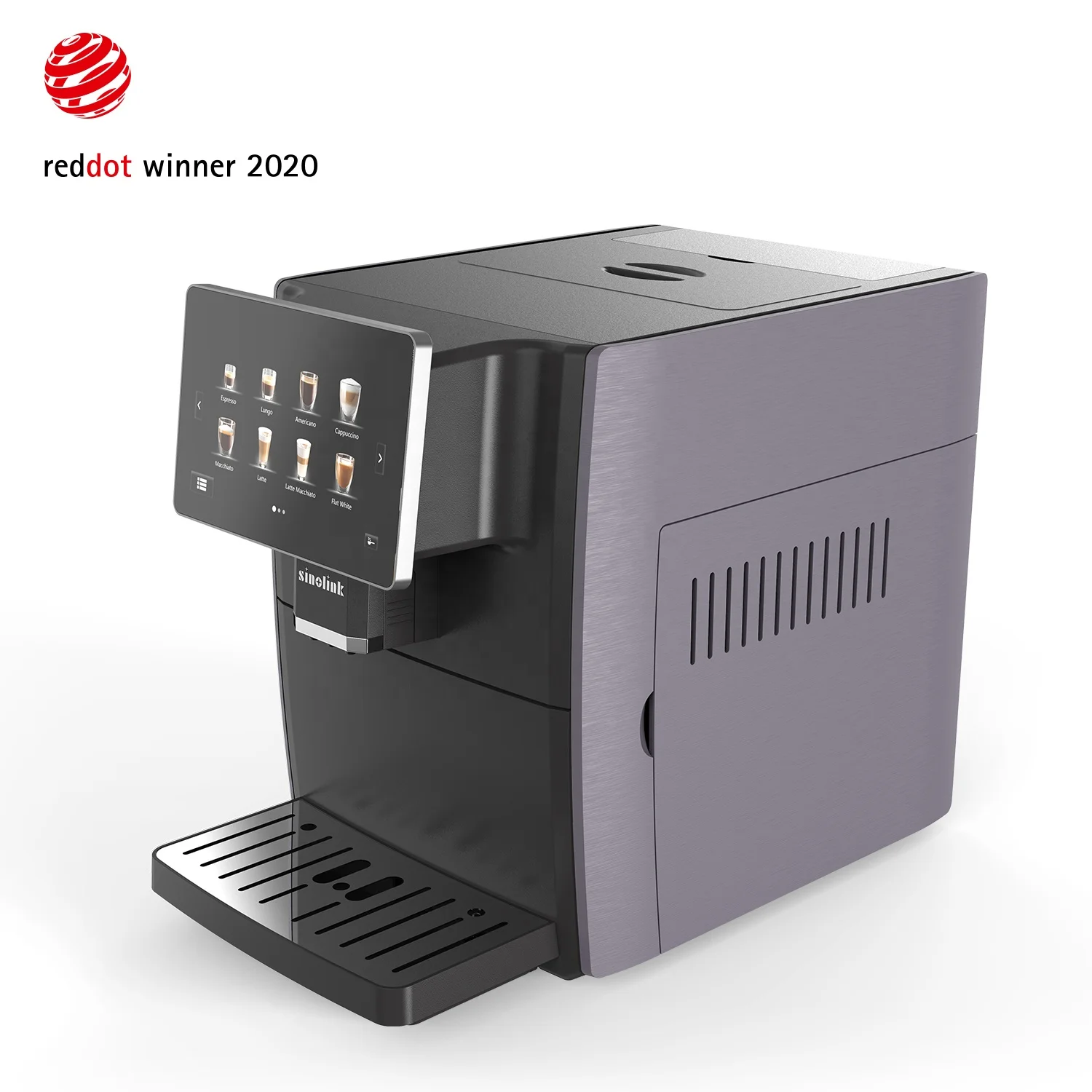 Новая полностью автоматическая кофемашина эспрессо с мельницей reddot