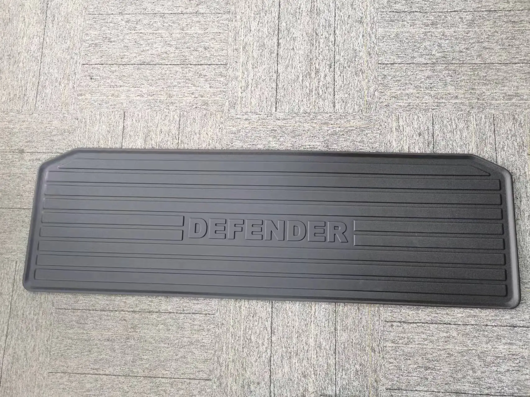 Металлический термопластичный литой коврик для Land Rover TD4 Defender Puma 2007-2016 матовые черные декоративные аксессуары