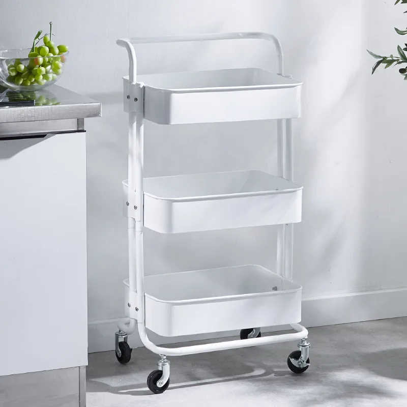 3-Tier Kitchen Storage Cart Sauce Bottle Display Trolley Vegetable trolley