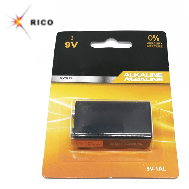 ROTOSONIC Hot selling 9V 6LR61 used for Electronic Equipment alkaline dry batteries