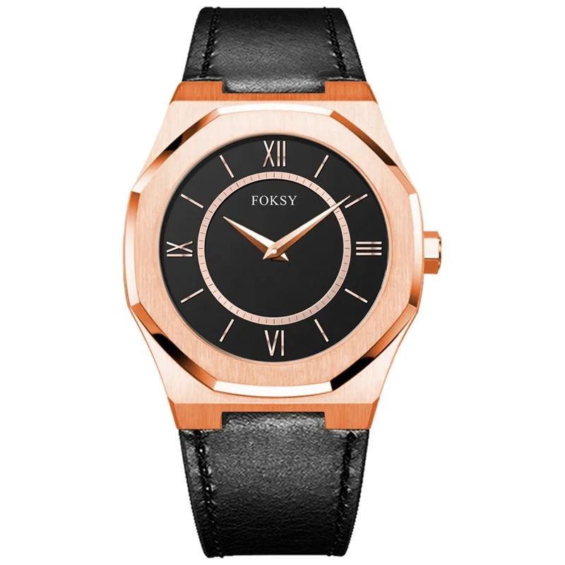 Ladies High Quality Genuine Leather Bracelet Women Famous Luxury Watch Girl Black for Lady