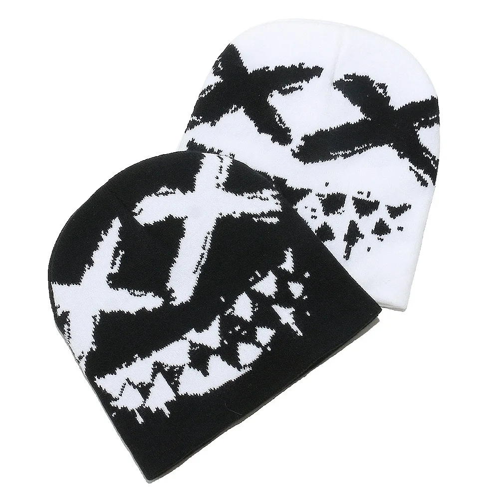 2024 осенне-зимняя вязаная шапка в стиле хип-хоп