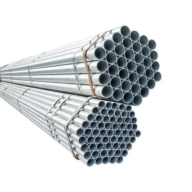 A53/BS1387 Hot Dip Galvanized Round Steel Pipe / GI Pipe Pre Galvanized Steel Pipe Galvanized Tube For Construction