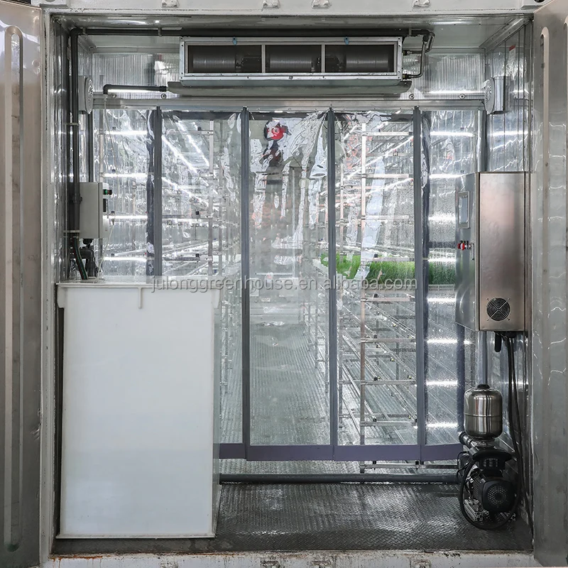 Shipping Container Farms Hydroponic Fodder Vertical Farming Container Greenhouse