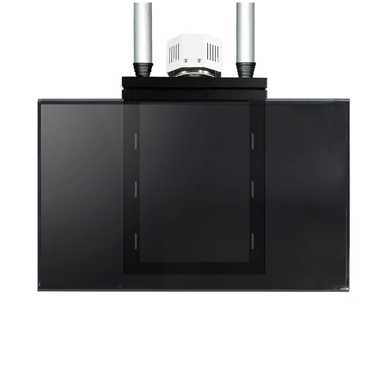 Rotatable degree Smart Projector Lift With Double Steel Telescopic Columns Motorized Projector Ceiling Mount