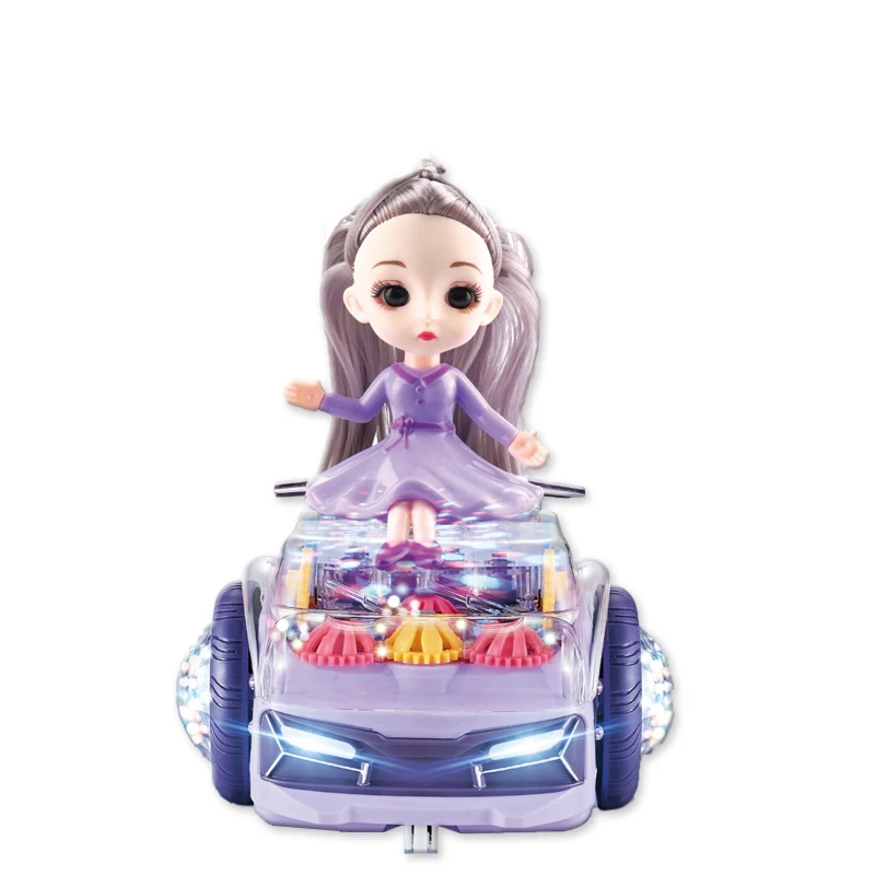 2023 Hot kids toys Music Lighting dancing girl doll  kids balance car children toys